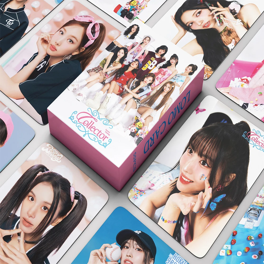 LOMO Cards 55pcs/set TWICE Photocard New Album The Feels HD Photo Fans Gift
