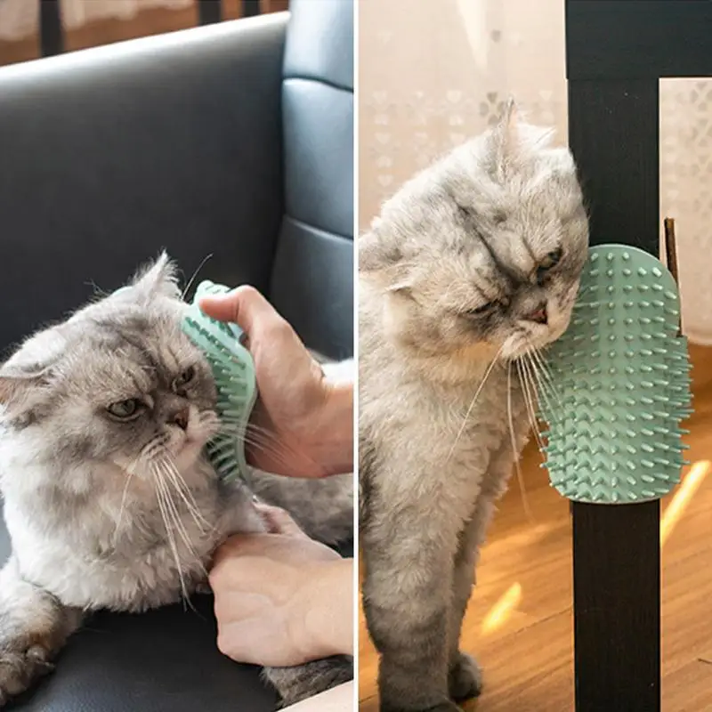 Pet Corner Groomers Massager Brush Pet Corner Combs Scratcher Brush Soft Wall Groomers For Grooming And Scratching Grooming