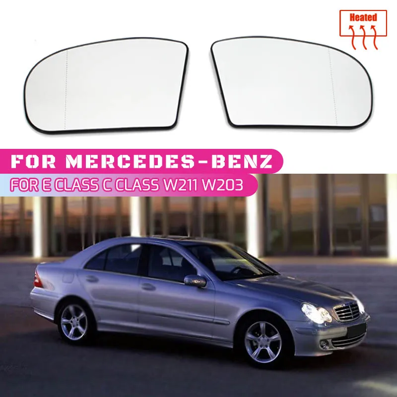 

Side Rearview Mirror Glass Heater Anti-fog Defrosting Door Wing Mirror Sheet For Mercedes-Benz E,C-Class W211 W203 01-07