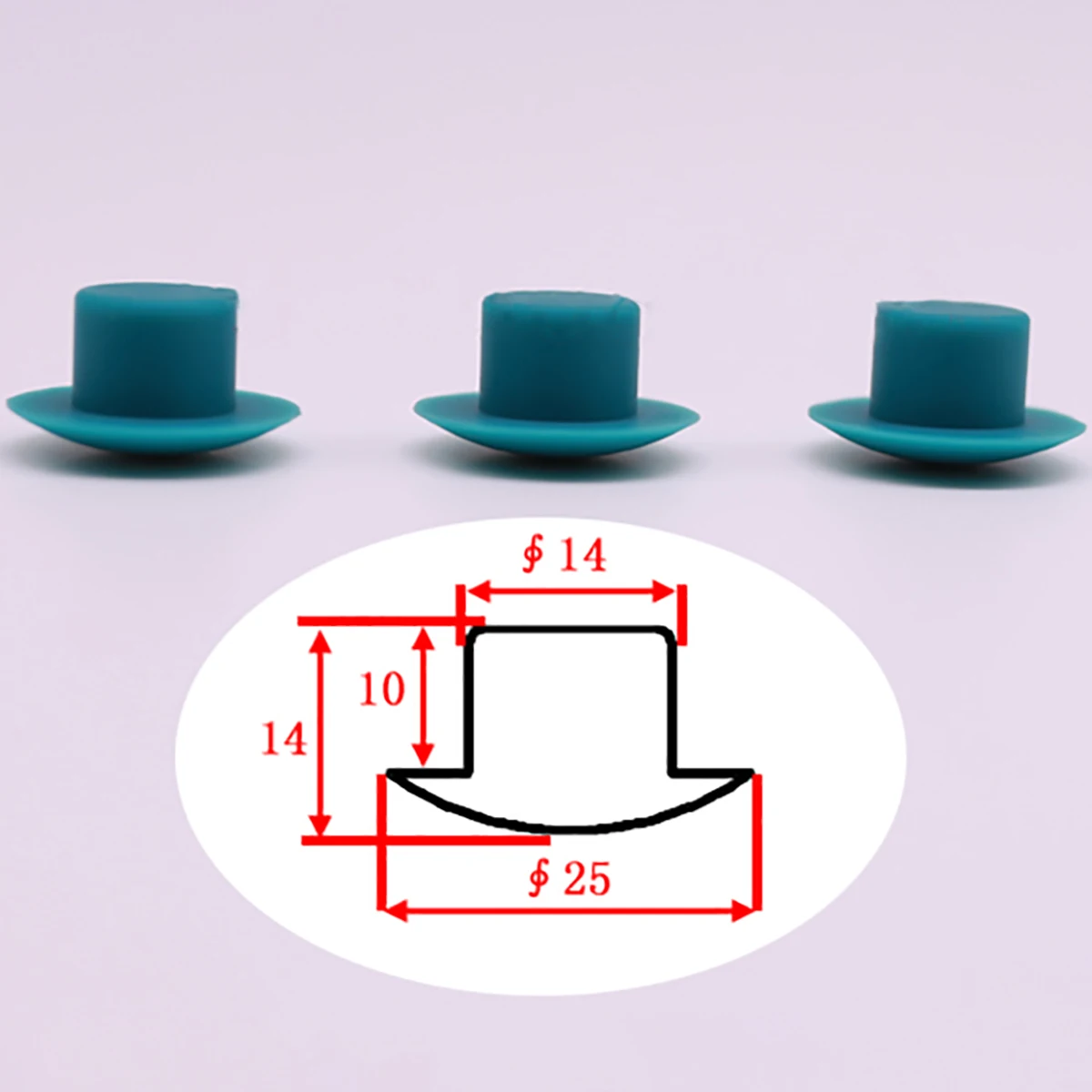 2 10pcs 14mm Green Silicone Rubber Plugs Seal Caps Stopper Waterproof