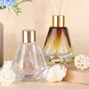 Colorful Relief Glass Bottle Luxury Hotel Aromatherapy Dispenser Glass Jars and Lids Bathroom Decoration Aroma Diffuser Bottles 3