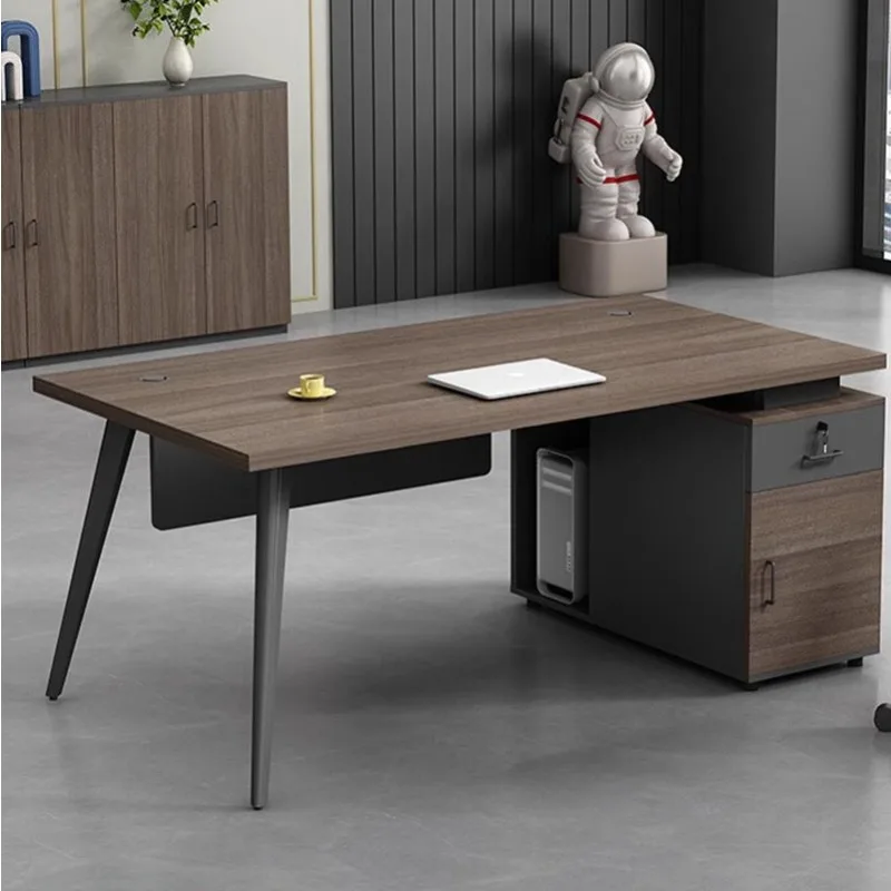 Counter Writing Desk Coffee Gadgets Storage Table Office Desks Gaming Workstation Shelf Scrivania Con Cassetti Wood Furniture coffee table concrete grey 55x55x40 cm engineered wood