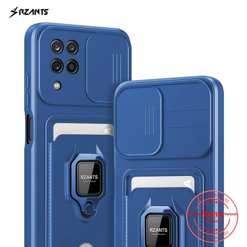 

Rzants For Samsung Galaxy A12 M12 A11 A21s A31 A51 A71 A02 A22 M32 A02s A13 A04s 4G Case[Bison]Push-pull Magnetic Card Case