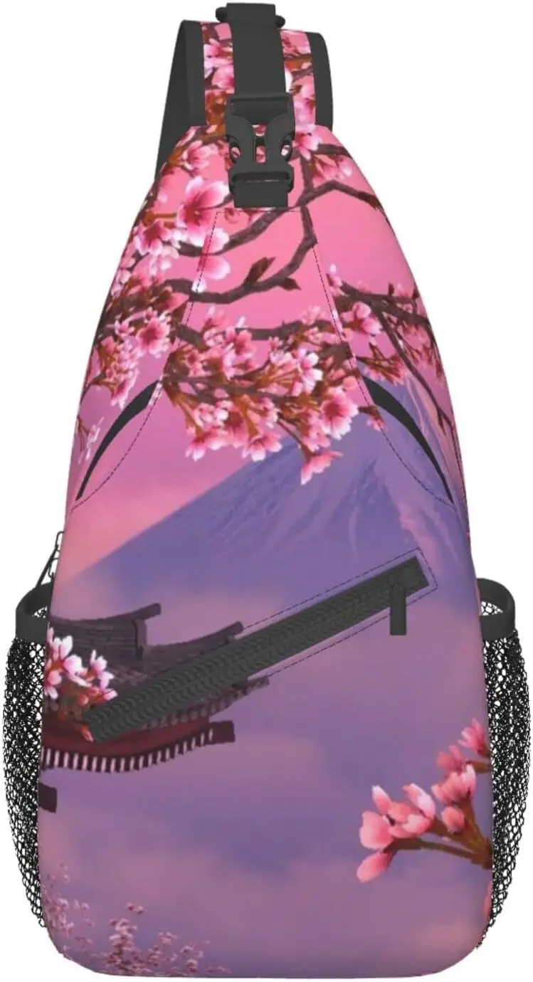 Cherry Blossom Sling Backpack - Stylish Crossbody Daypack