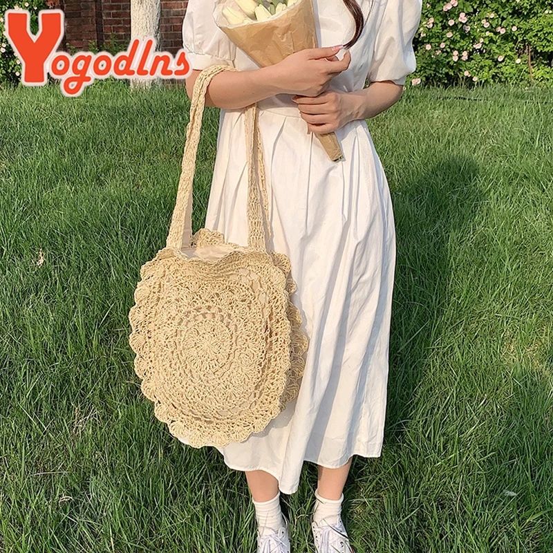 Round Straw Bags Women Summer Rattan Bag Handmade Woven Beach Cross Body Bag Circle Bohemia Handbag Bali bolso paja