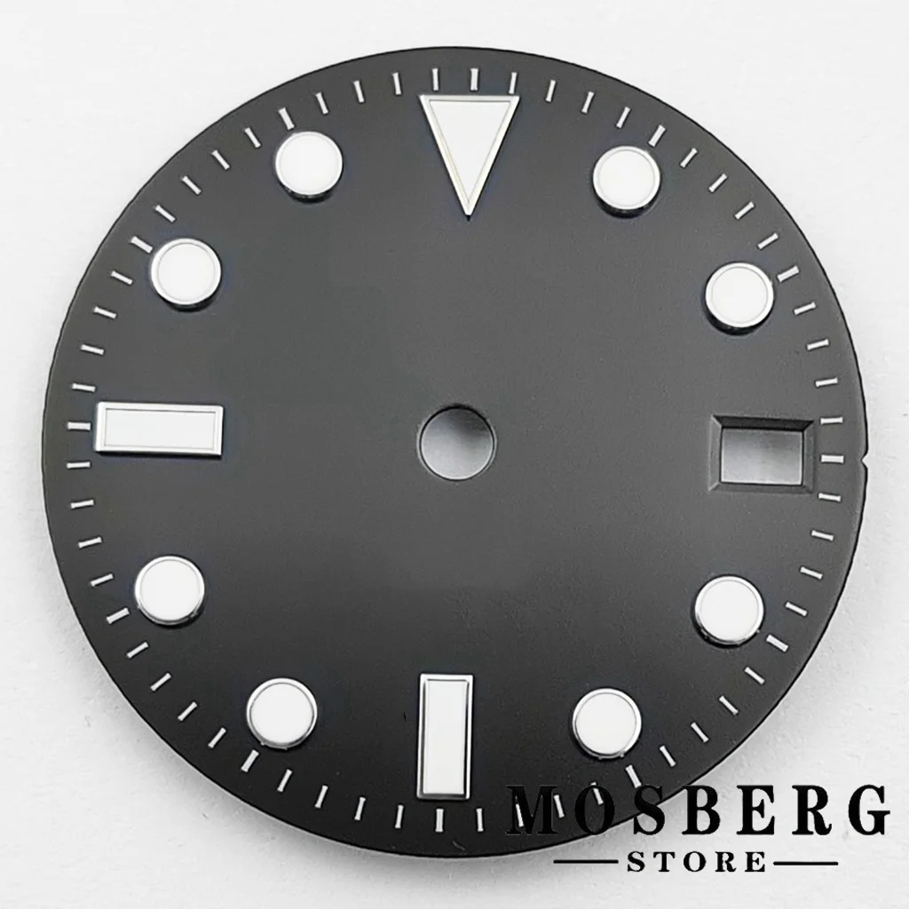 Luminous Multi-Color Watch Dial with Date Window - 28.5mm