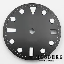 Luminous Multi - Color Watch Dial with Date Window - 28.5mm (Silver nail 9)