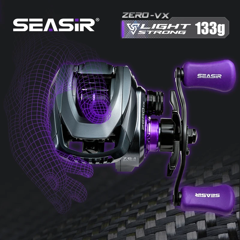 seasir ZERO-VX 左ハンドル 超軽量 133g BFS Seasir ZERO-VX 133g BFS Baitcasting Fishing Reel Ultralight