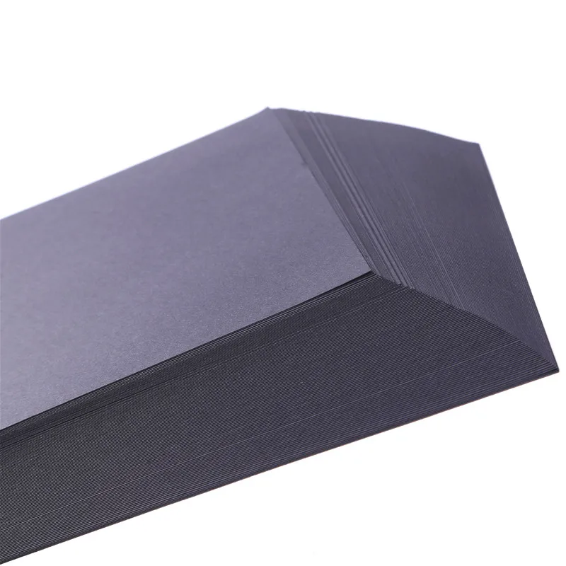 Black Cardboard Paper 50 sheets A3/A4 pure wood pulp black cardboard paper 80/120/180/230g Thick DIY upscale child handmade copy paper Office Supplies black cardboard paper