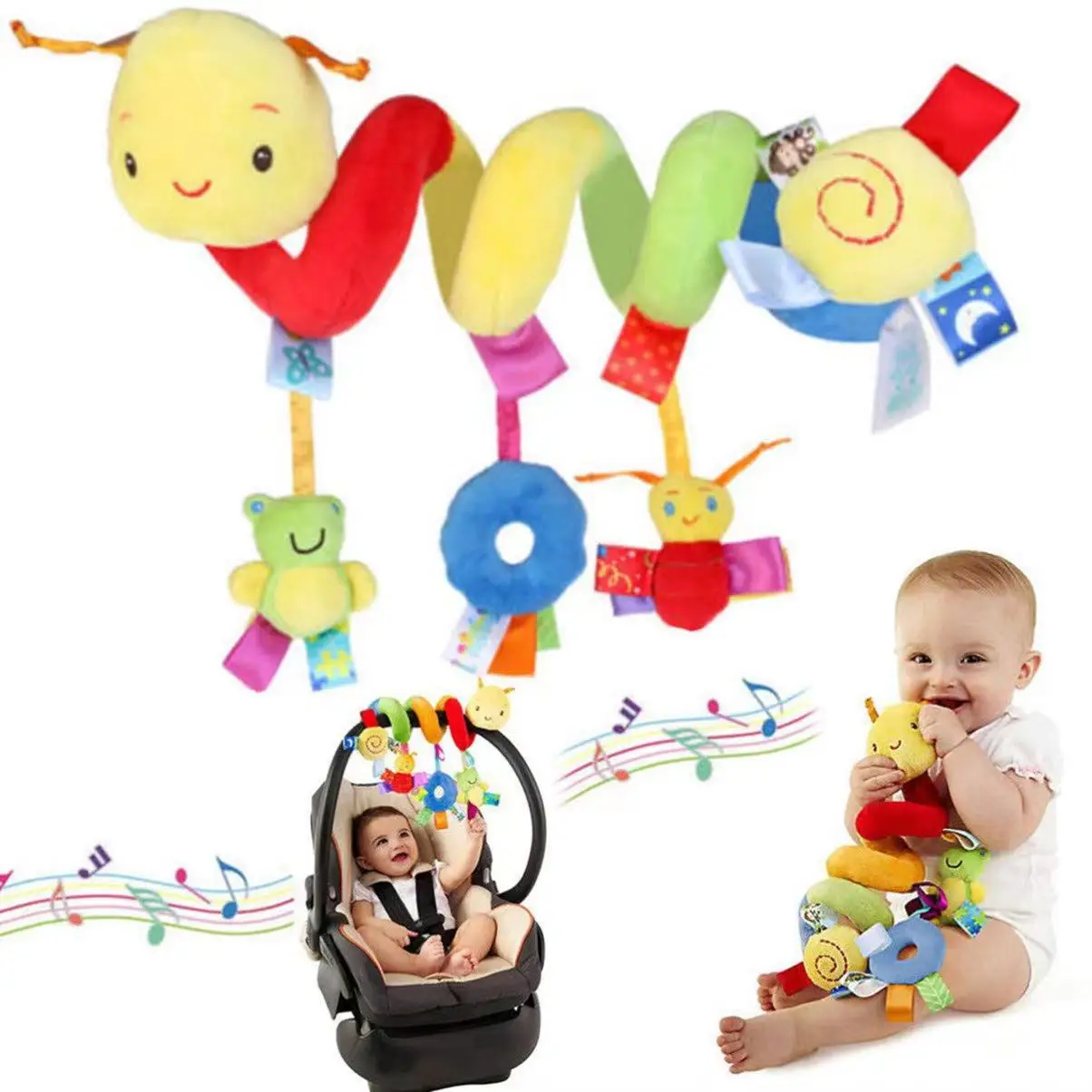 Colorful Label Bed for Infants and Young Children Hanging Baby Comfort Toys
