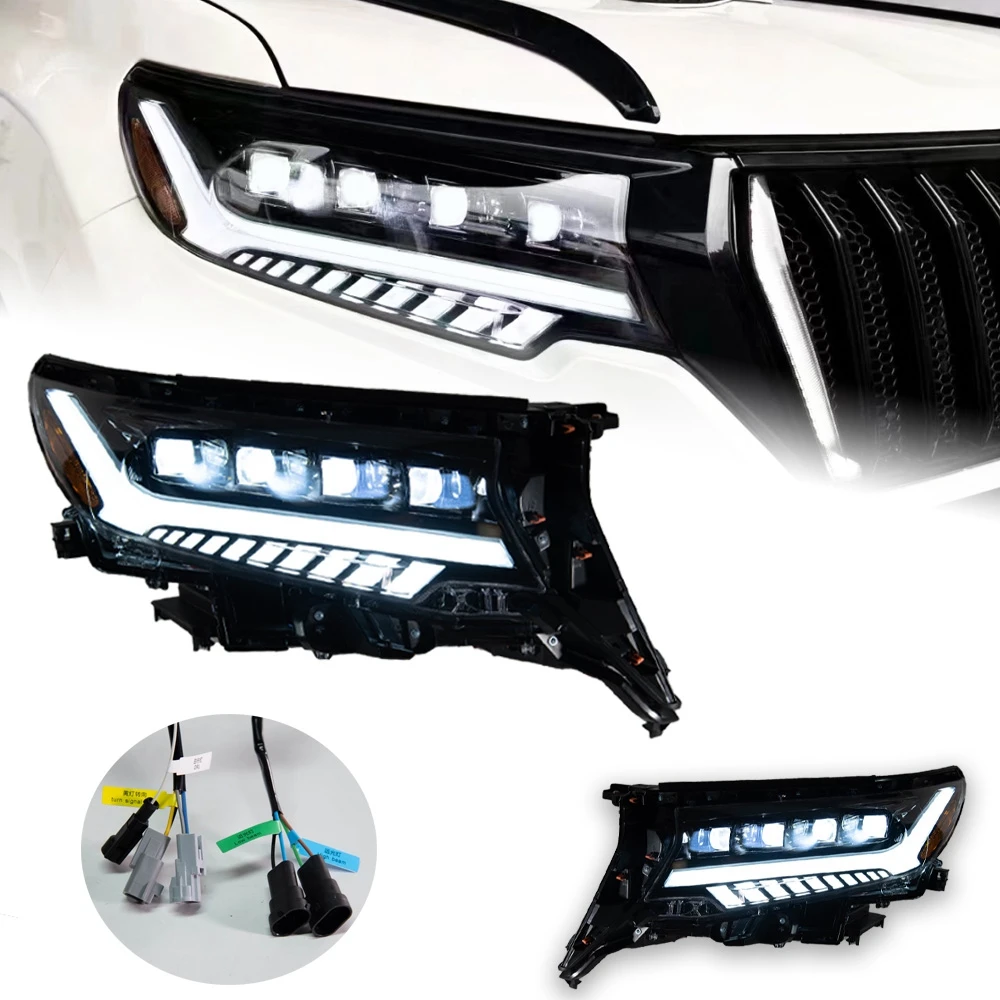 

Headlight For Toyota Prado LED Headlights 2018-2020 Head Lamp Car Styling DRL Signal Projector Lens Automotive Accessories