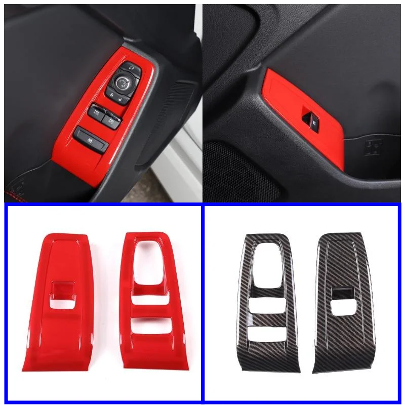 

ABS красная декоративная рамка для кнопки переключения интерьера для Toyota 86 /Subaru BRZ 2022-2023, модифицированные аксессуары