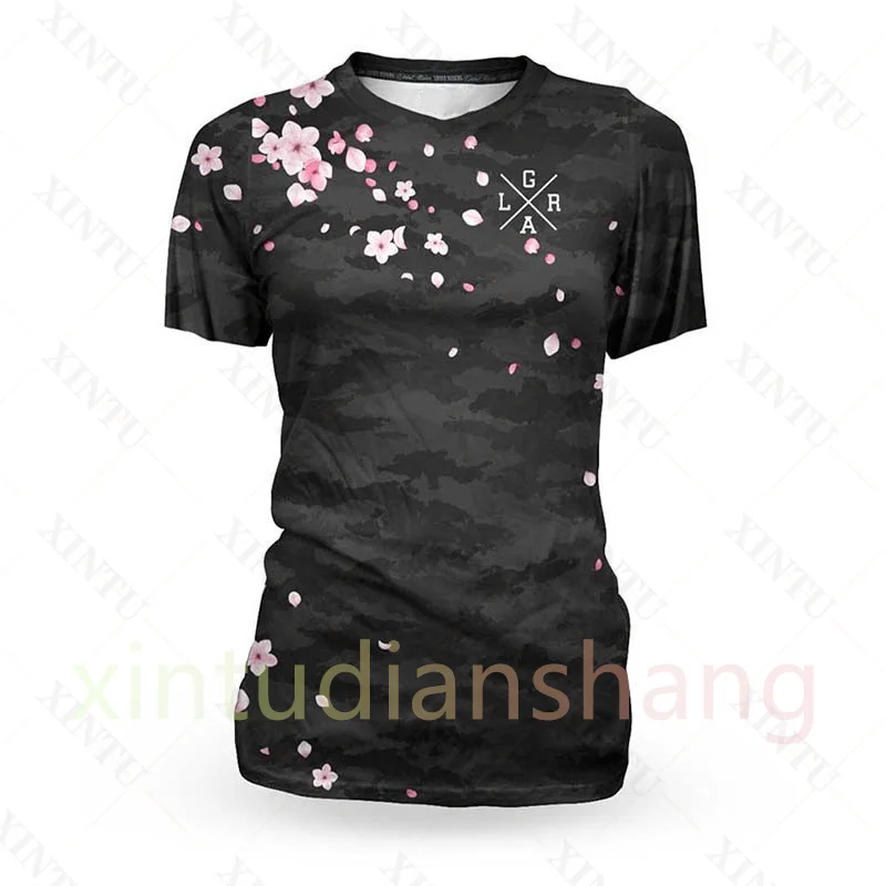 thumbnail image 1 of Camiseta técnica holgada para mujer 2022, de manga larga, para enduro, bicicleta de montaña, transpirable, de secado rápido, ropa deportiva para BMX, DH y motocross, 1 of 5