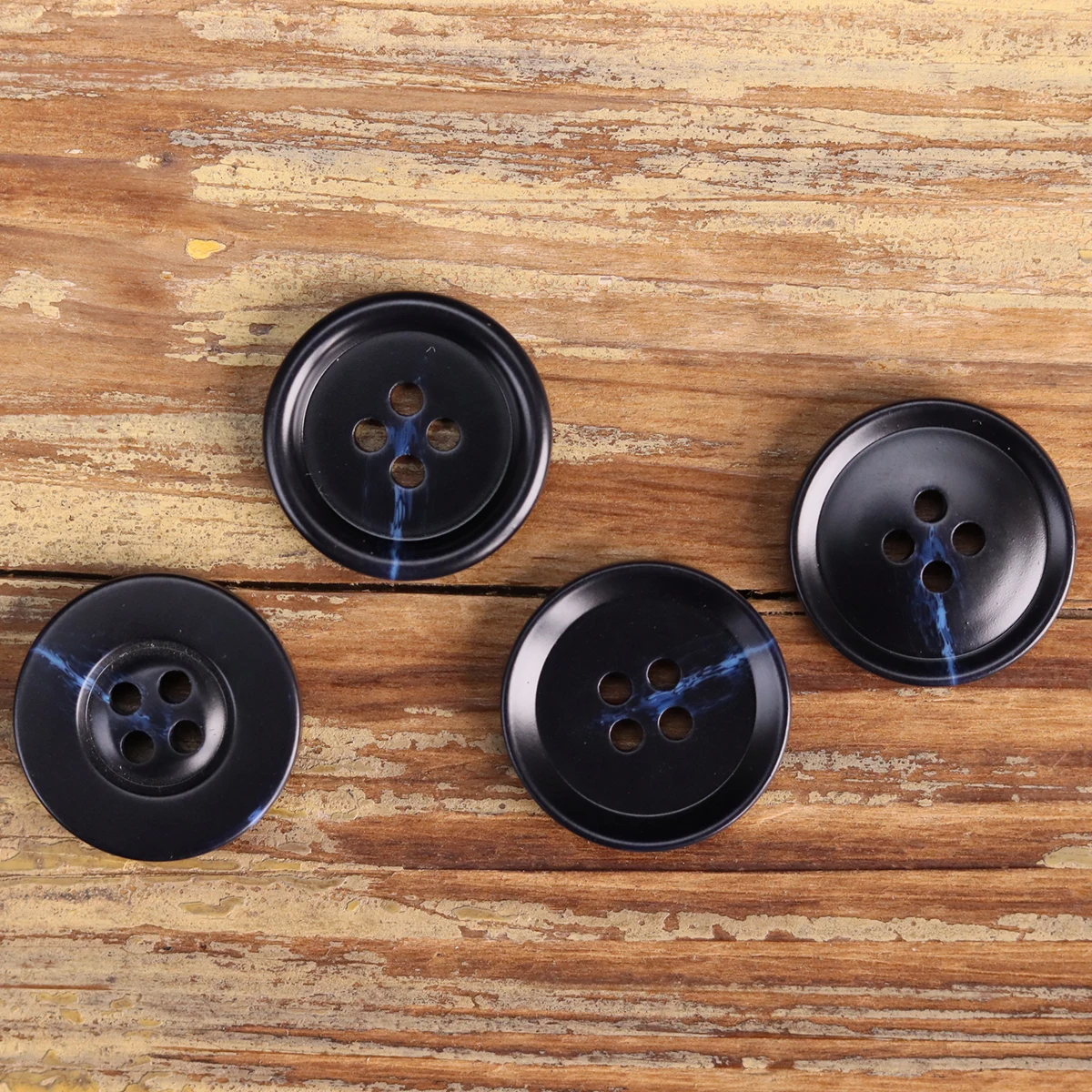 10pcs Blue Mens Classic Suit Buttons For Clothing Matte Wide Rim Round Sewing Accessories Curved Rim Womens Coat Sweater Knit 2