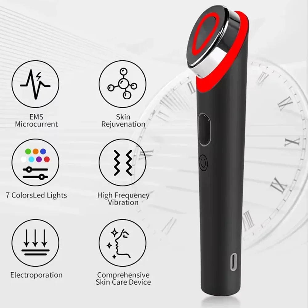 NEW Booster Pro Led Facial Light Therapy 7 Colors Eye Beauty Wand Red Light Eye Massager for Skincare & Blue Rejuvenation Tool S25b080bf79674b35af1f08153d53ae9dp