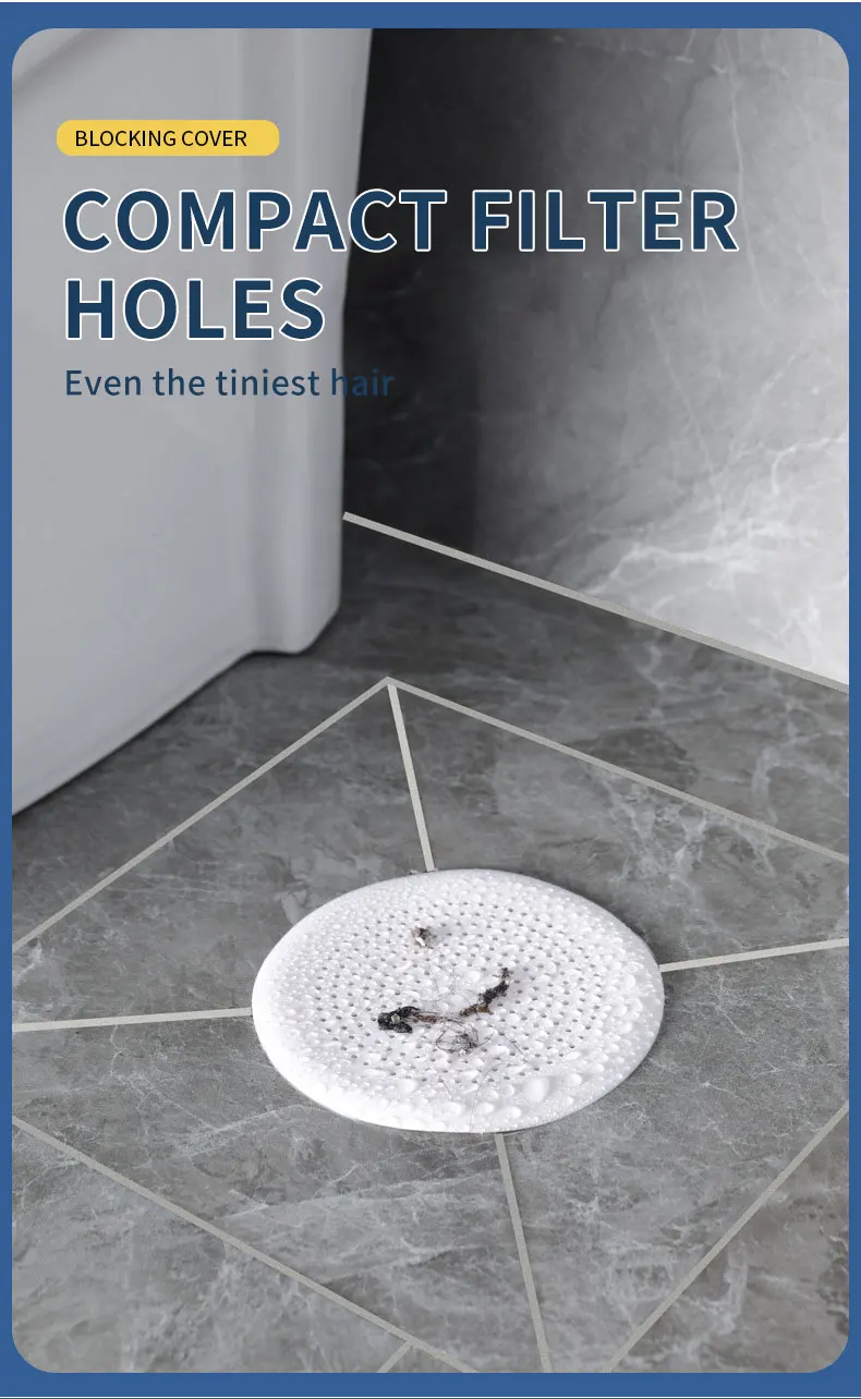 Dusche Bodenablauf Haar Stopper Catcher Küche Waschbecken Stecker Anti-blocking Badewanne Sieb Kanalisation Vorfluter Filter Bad Lieferungen – Detail 7