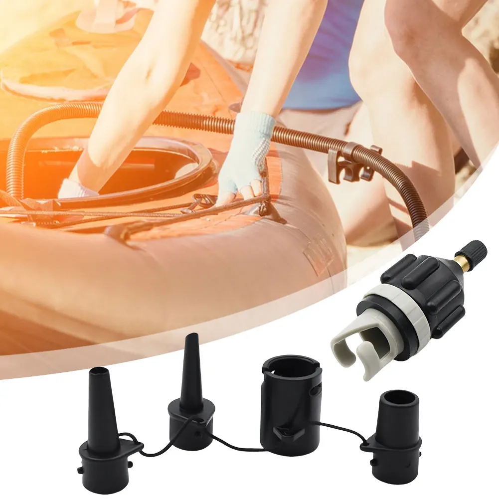 Inflatable Pump Adapter with Air Valve Nozzles Air Valve Pump Connector Air Valve Conversion Head for Inflatables