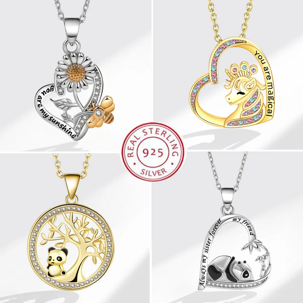 Sterling Silver Pendant Necklace for Women