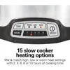 6 Quart Programmable Slow Cooker with Flexible Programming, 5 Cooking Times, Air Fry Lid with 4 Settings, Dishwasher-Safe Crock 5
