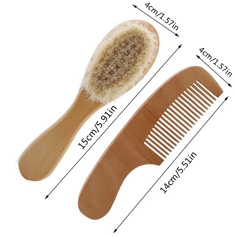 헤어 브러시 및 빗 세트, 용 나무 빗, 헤어 마사지 목욕 샤워 미니 브러시, 아이 포켓 헤어 브러시, 2 개/세트