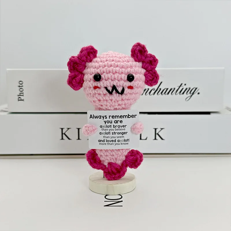 Funny Positive Crochet Sunshine Doll Desktop Ornament Handmade Cheer Emotional Support Positive Sun with Card Home Party Decor 32 S25b111d2683d4e929a3ce051ae39149ft