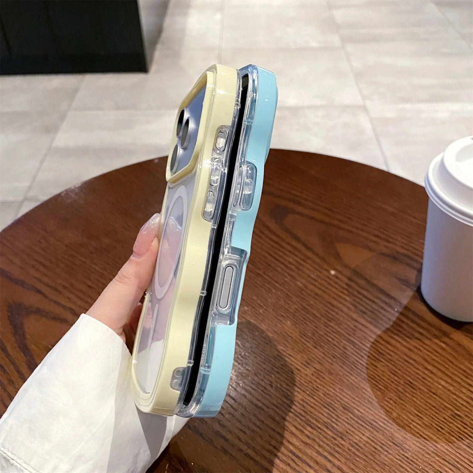 Big Wave Magnetic 2-in-1 Solid Color Phone Case - Protective Cover