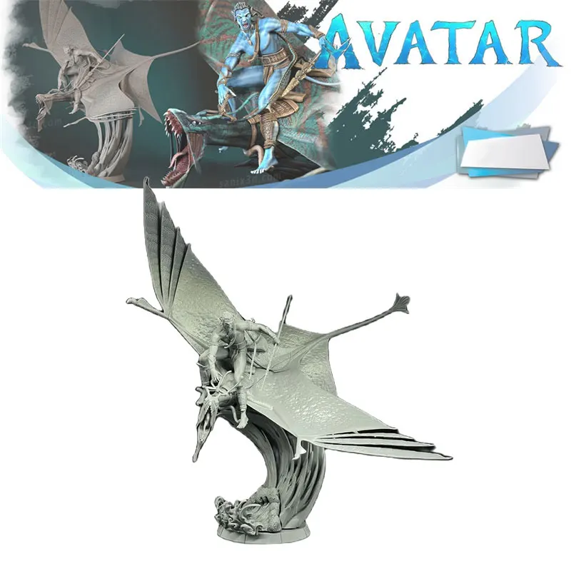 1-24-Scale-129MM-Avatar-Resin-Model-Flying-Dragon-Rider-Jake-Sully ...
