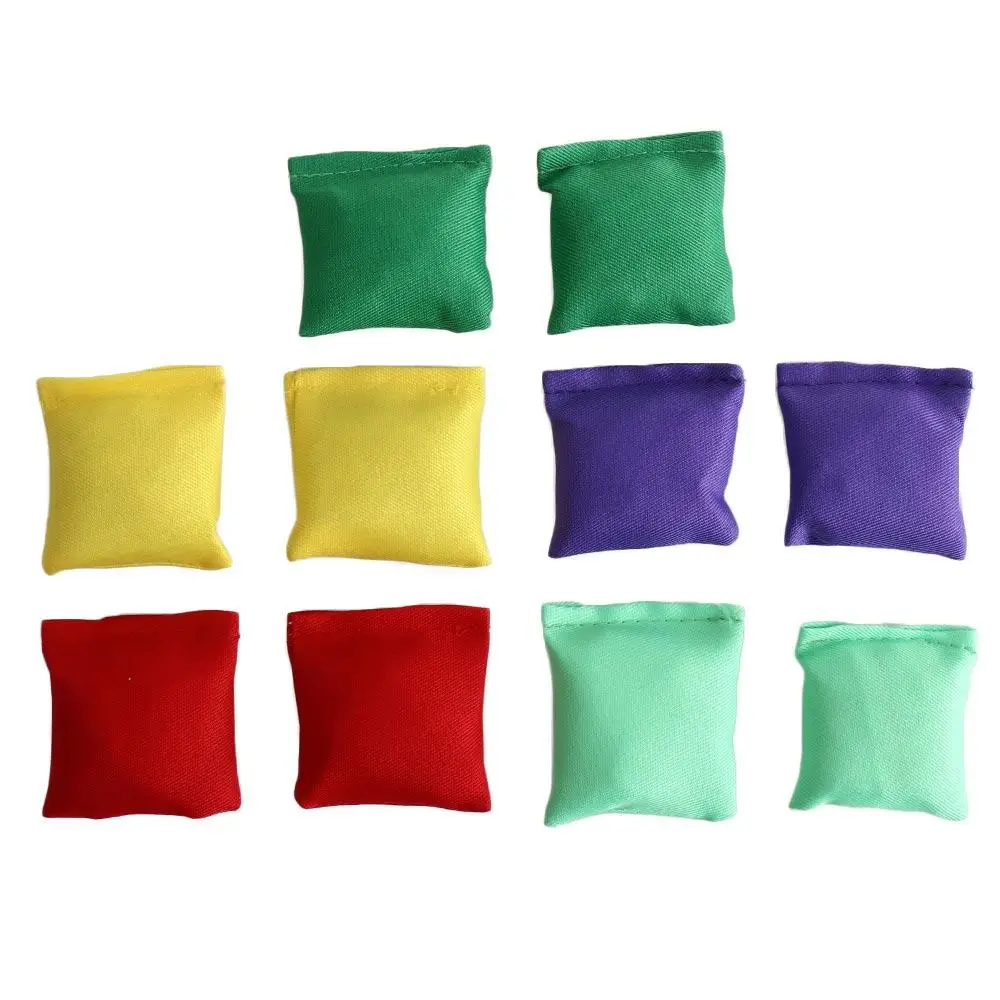 Parent-child Sandbag Throwing Toys Physical Training Interactive Games Mini Bean Bags Sandbag 10pcs/set Outdoor Sports Toys