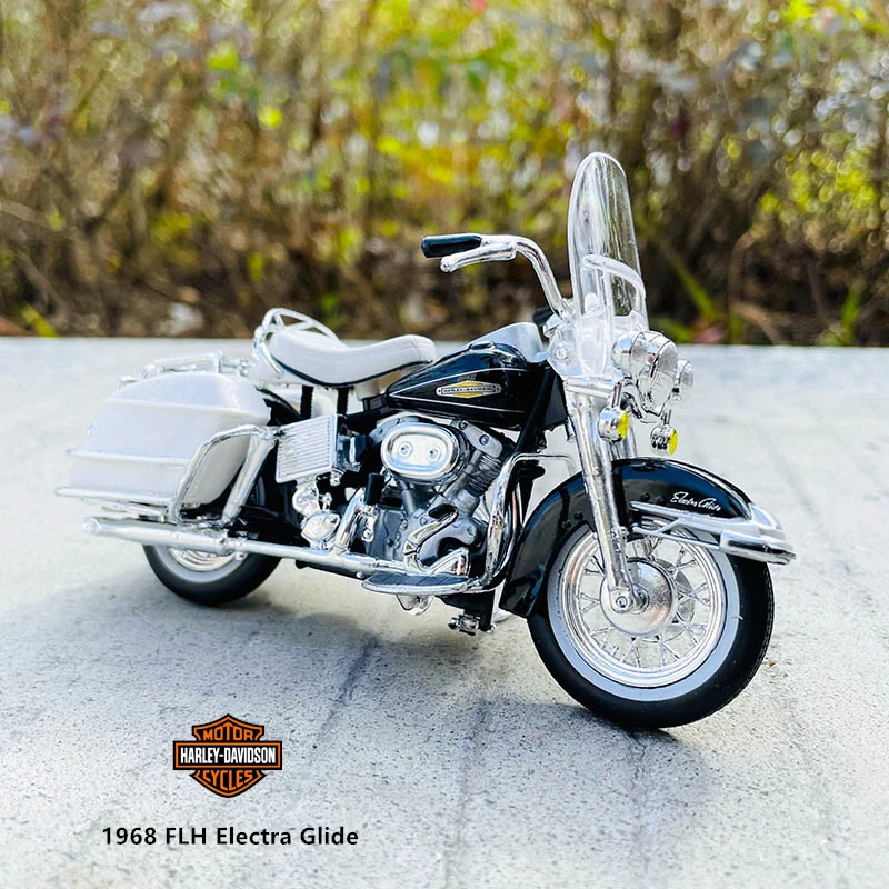 Maisto 118 Harleydavidson Motorcycle 1968 Flh Electra Glide Alloy