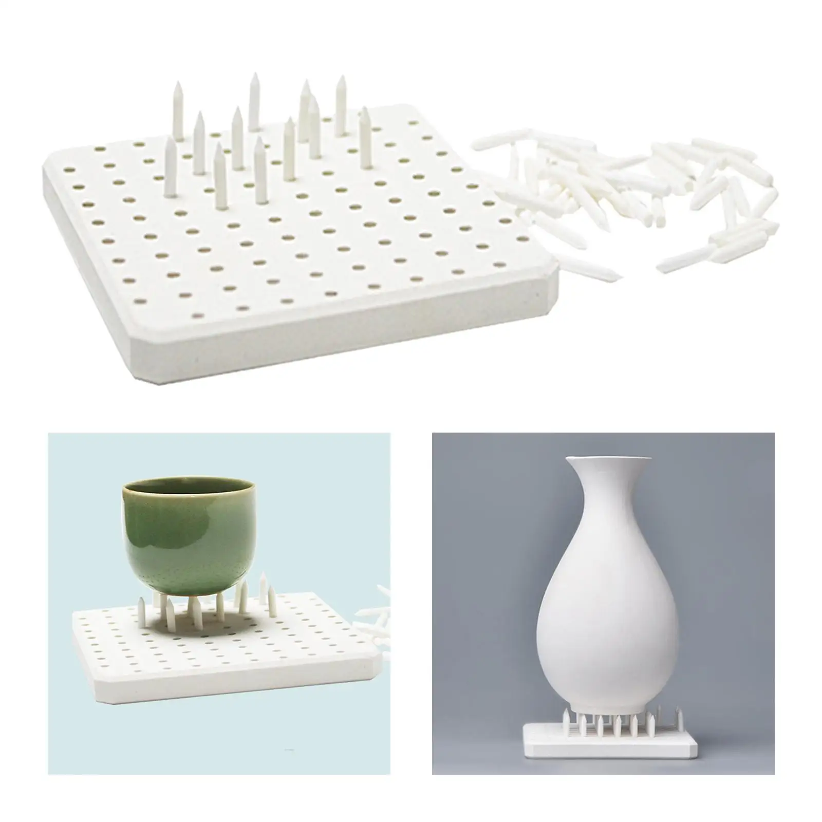 Ceramic Porous Refractory Mats High Temperature Materials Pottery Tools Support Nails Ceramic Firing Tools Kiln Accessories