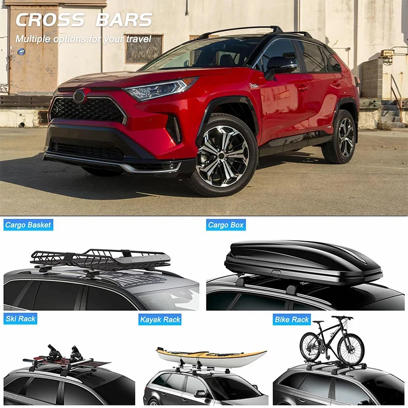 Rav4 Best Rooftop Carrier Bags Rack Cross Bar Carrier On Top Of