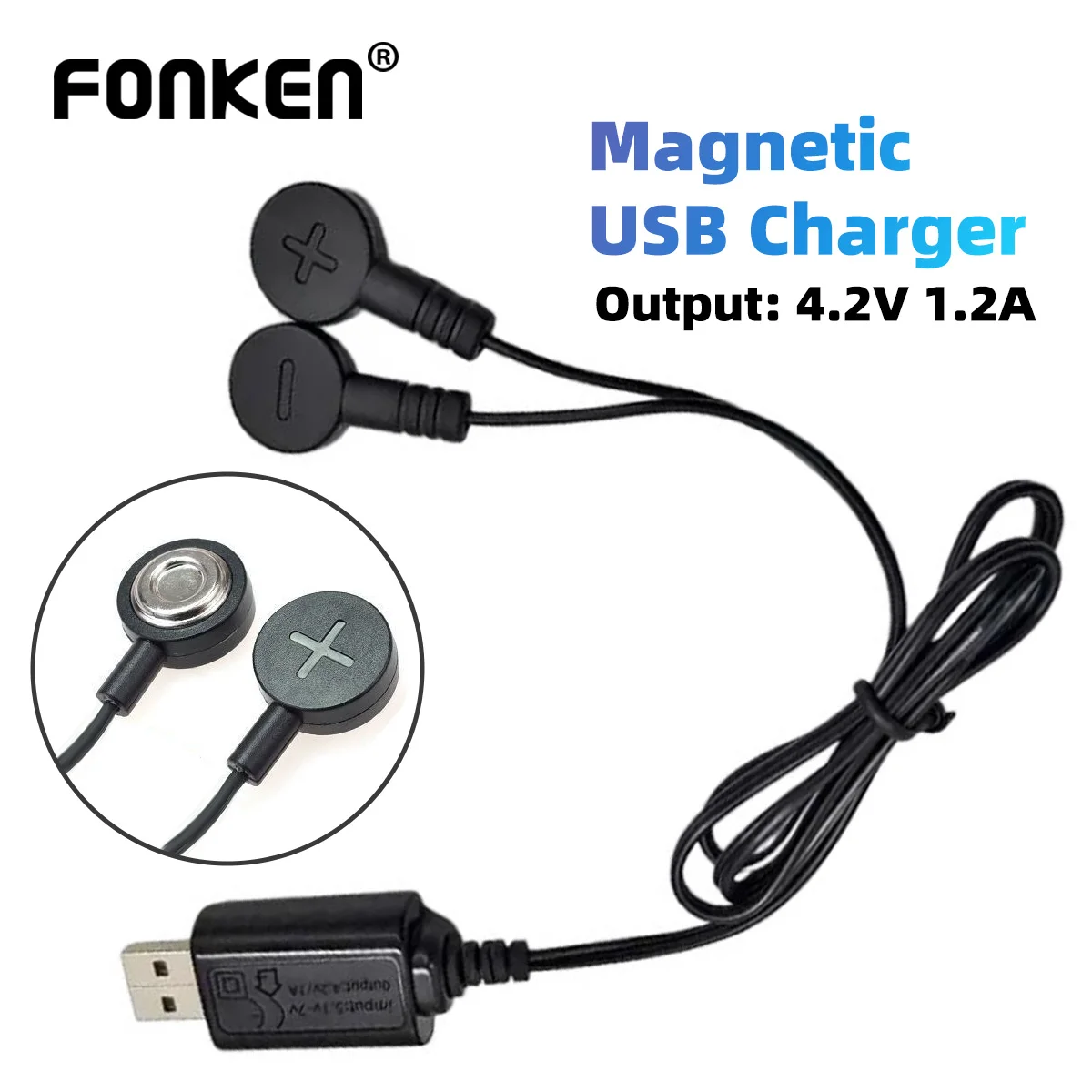18650 16340 26650 리튬 배터리에 적합 3.7V 및 4.2V 범용 충전기 마그네..