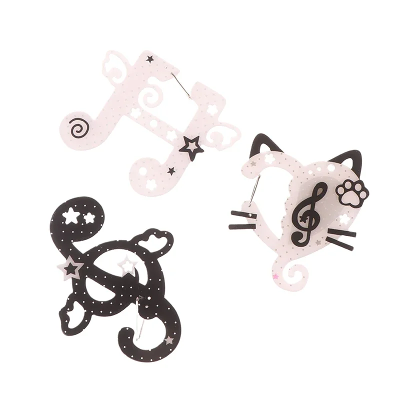 Neue Cartoon Nette Musiknote Karabiner Schlüsselbund Nette Acryl Tasche Anhänger Rucksack Dekoration DIY Zubehör Urlaub Geschenke