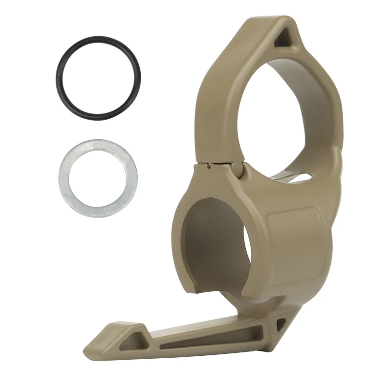 Outdoor Bicycle Multifunction Finger Ring for Tactical Switchback Flashlights Holder Compatible Pocket Clip