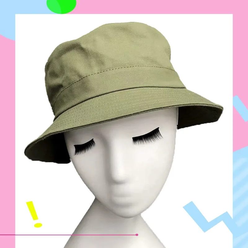 frog bucket hat Sunt Solid Color Spring And Summer Panama Fashion Circle Small Side Beautiful Fisherman's Hat sun bucket hat Bucket Hats