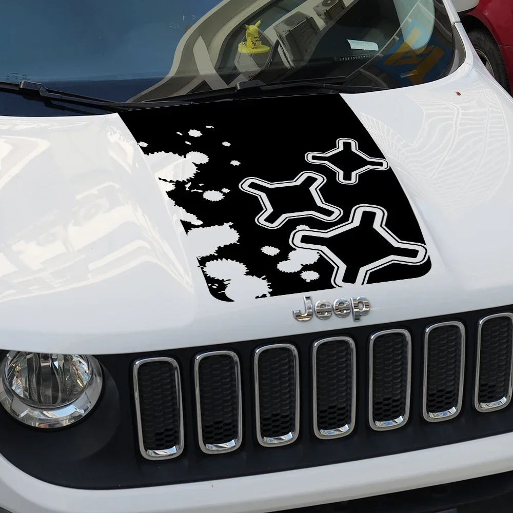 Cubierta de cap de coche pegatina de motor para Jeep Renegade 2016 2017 cubierta-de-cap-de-coche-pegatina-de-motor-para-jeep-renegade-2016-2017