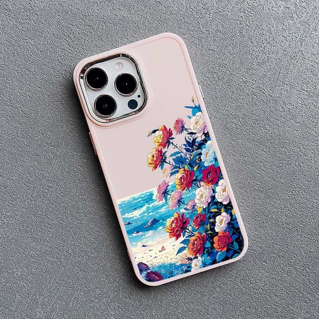 Sommerliche Gänseblümchen-Handyhülle für iPhone 16 11 12 13 14 15 Pro Max 15 14 8 7 Plus SE2 XS X XR Stoßfeste Silikon-Rückabdeckung – Detail 3