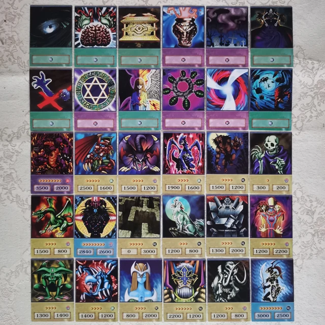 100PCS Yu Gi Oh Flash Card Japanese Different Anime Style Card Dueling Monsters Dark Magician DIY Game Collection Cards Toys 4