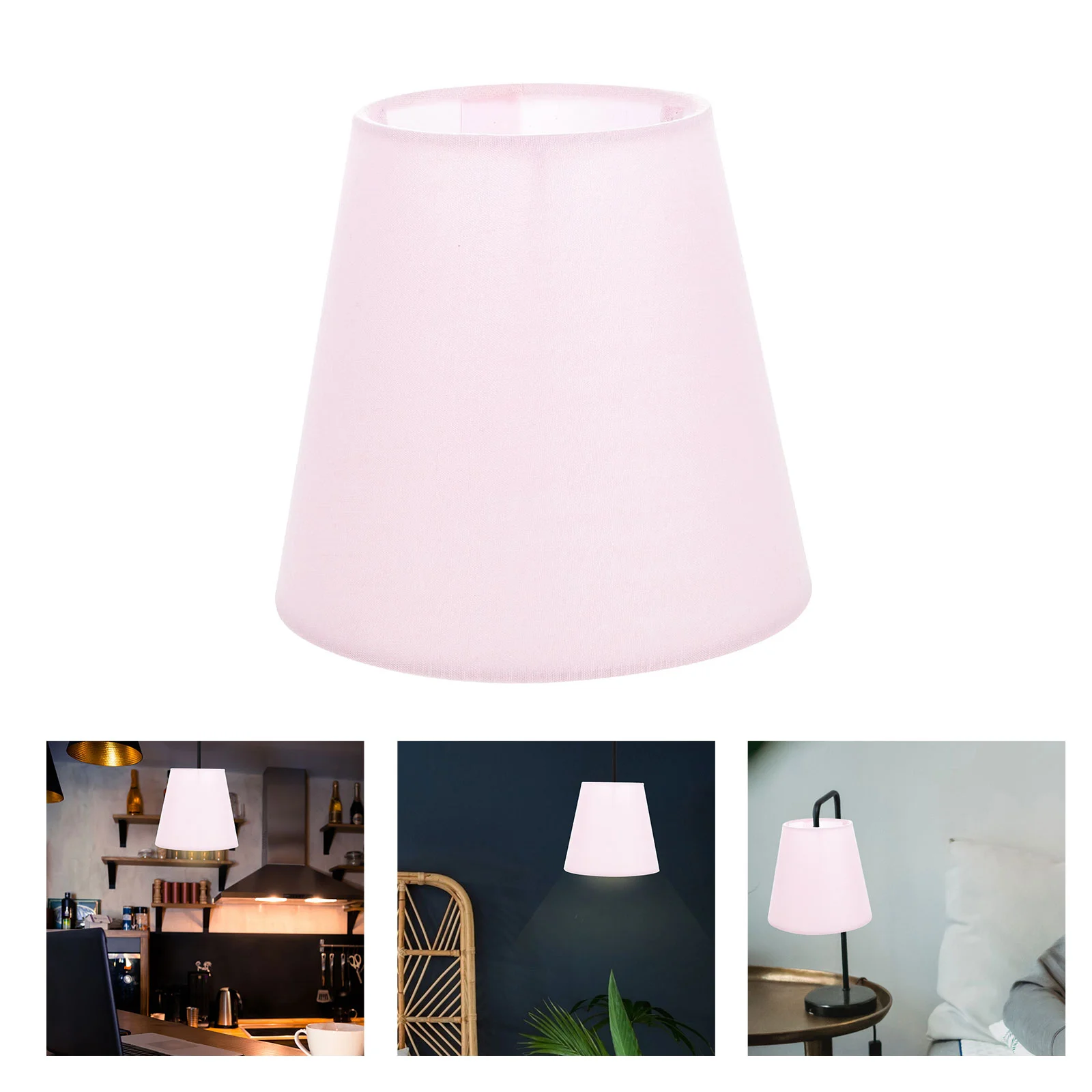 

Cloth Lamp Shade Small Barrel Lampshade Replacement Pastel Candy Color Lamp Cover Clip-On Light Shades Fabric Chandelier Shade