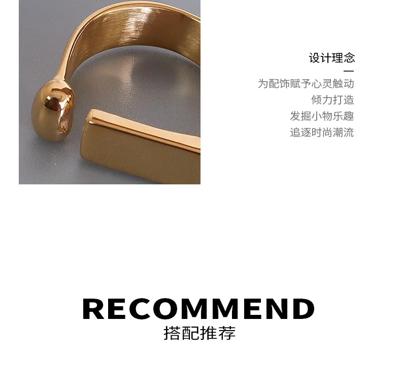 Minimalistische Ringe aus 316L-Edelstahl mit 18 Karat vergoldetem, wasserdichtem, nicht anlaufendem Damenring, ästhetischer Damenschmuck – Detail 13