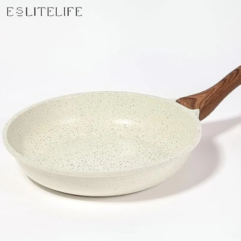 ESLITE LIFE Frying Pan Set with Lids Nonstick Skillet Set Egg