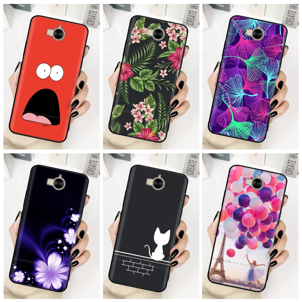 Custodia Per Huawei Y5 2017 Y6 2017 Custodia Cover Custodia Morbida In Silicone Coque On Per Huawei Y5 2017 Y6 2017 Mya-L22 Cartoon Capas
