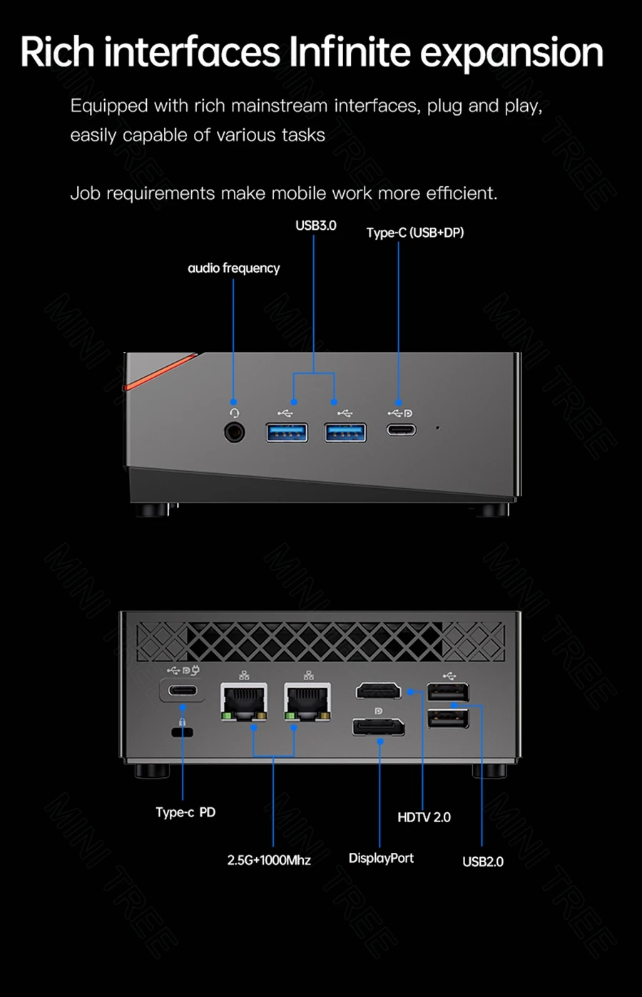 Powerful AMD Ryzen 7 5800U Micro Gaming Mini PC with DDR4, M.2 NVME, Win 11, Dual 2.5G, 4K Triple Display, HD DP, WiFi6, and BT5.2 – Elevate Your Gamer Desktop Experience. Description Image.This Product Can Be Found With The Tag Names Barebone Mini PC, Computer Office, Mini pc