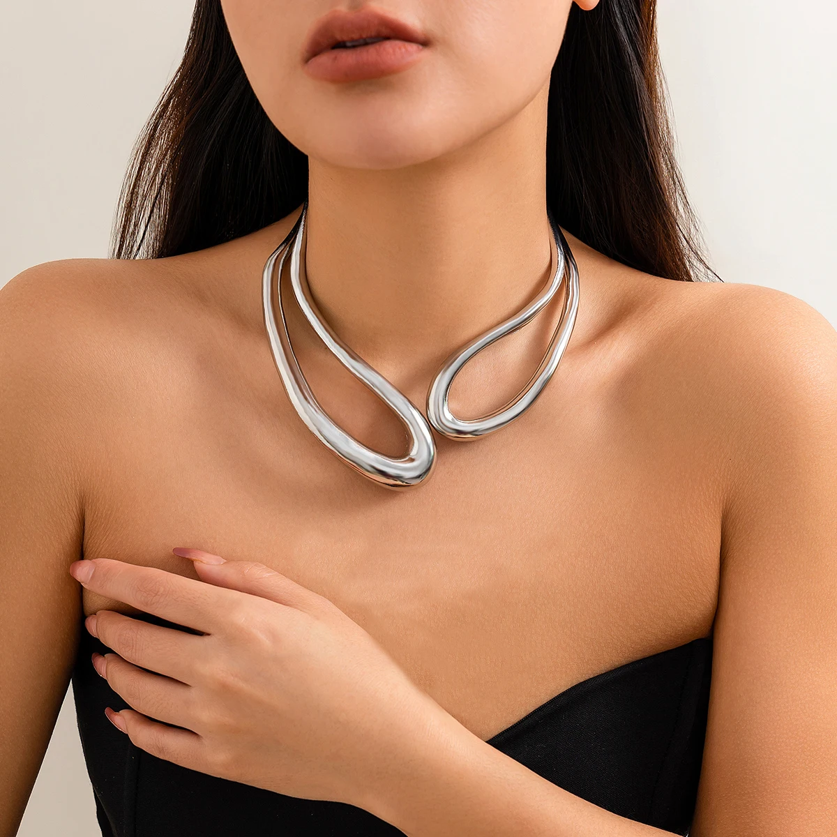 テヨン着用 [ENGBROX] DEUX RING NECKLACE Double Ring Necklace – DUEROS
