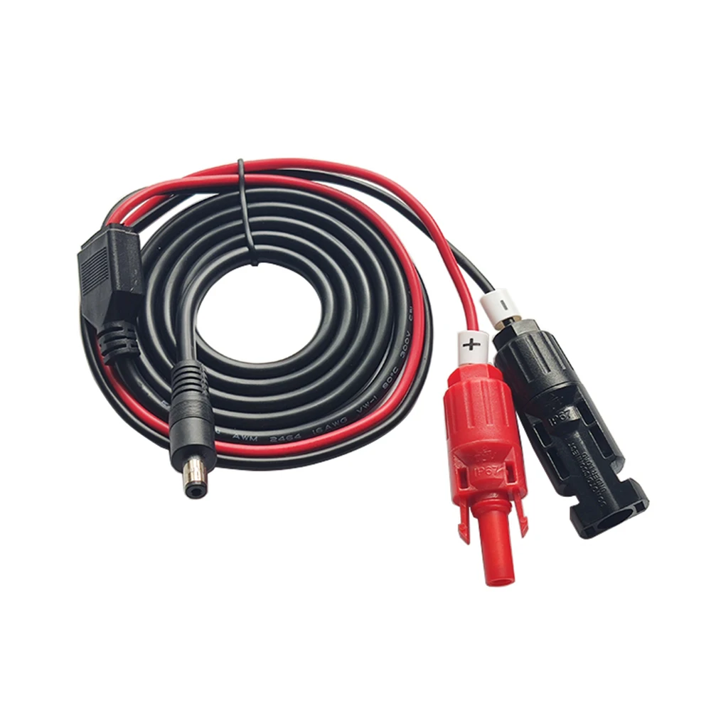 

Solar Panel Connector to DC 5.5*2.1mm Adapter Cable 16AWG Heavy Duty for Power Station Solar Generator Rechargeable Battery Pack
