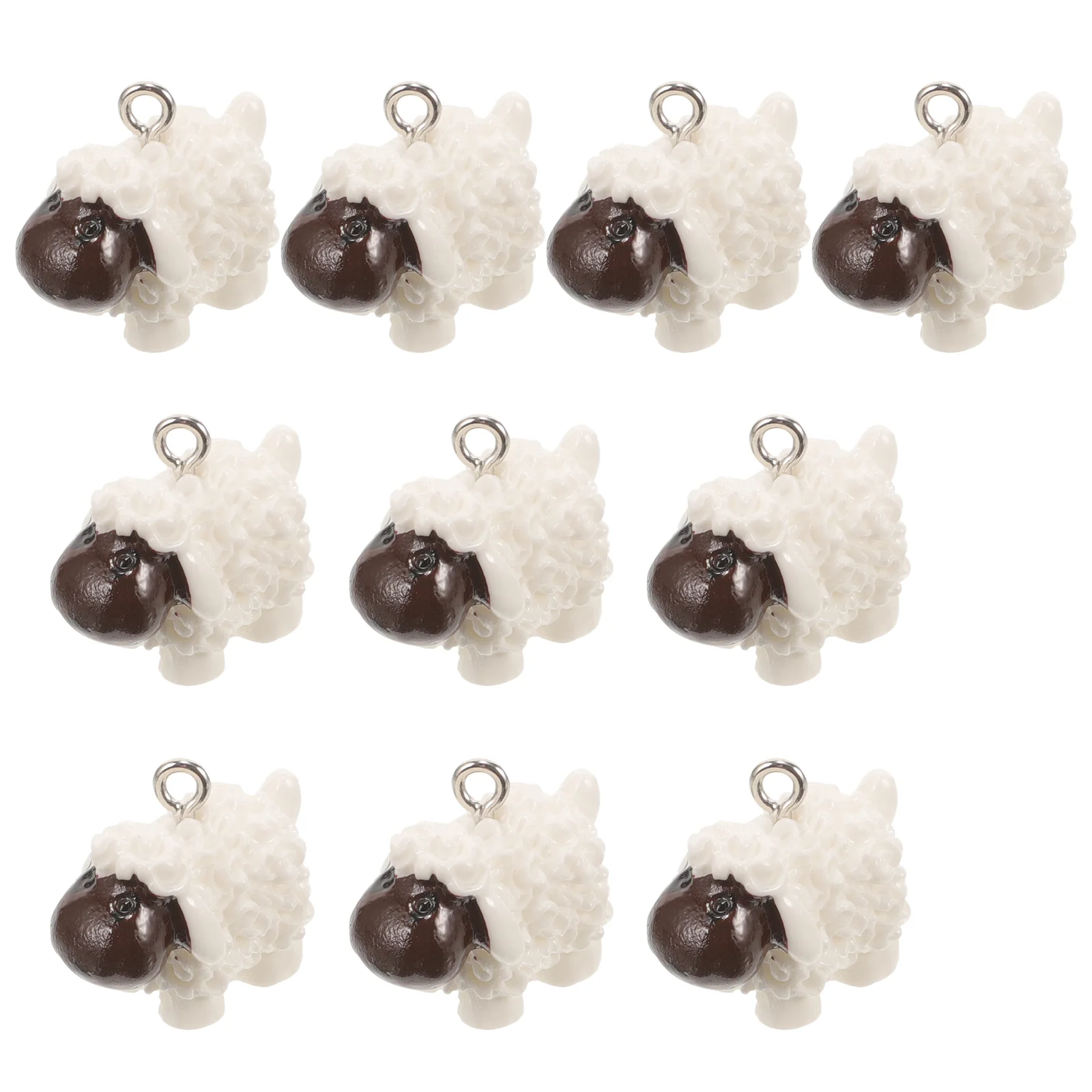 

Mini Sheep Charm Animals Resin Pendants Tiny Cute Animals Dangle Charm Beads Diy Jewelry Making Earring Necklace Lamb