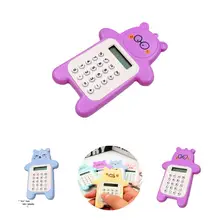 

Excellent Bright Color Cartoon Lovely Study Electronic Calculator for School Electronic Calculator Digital Calculator