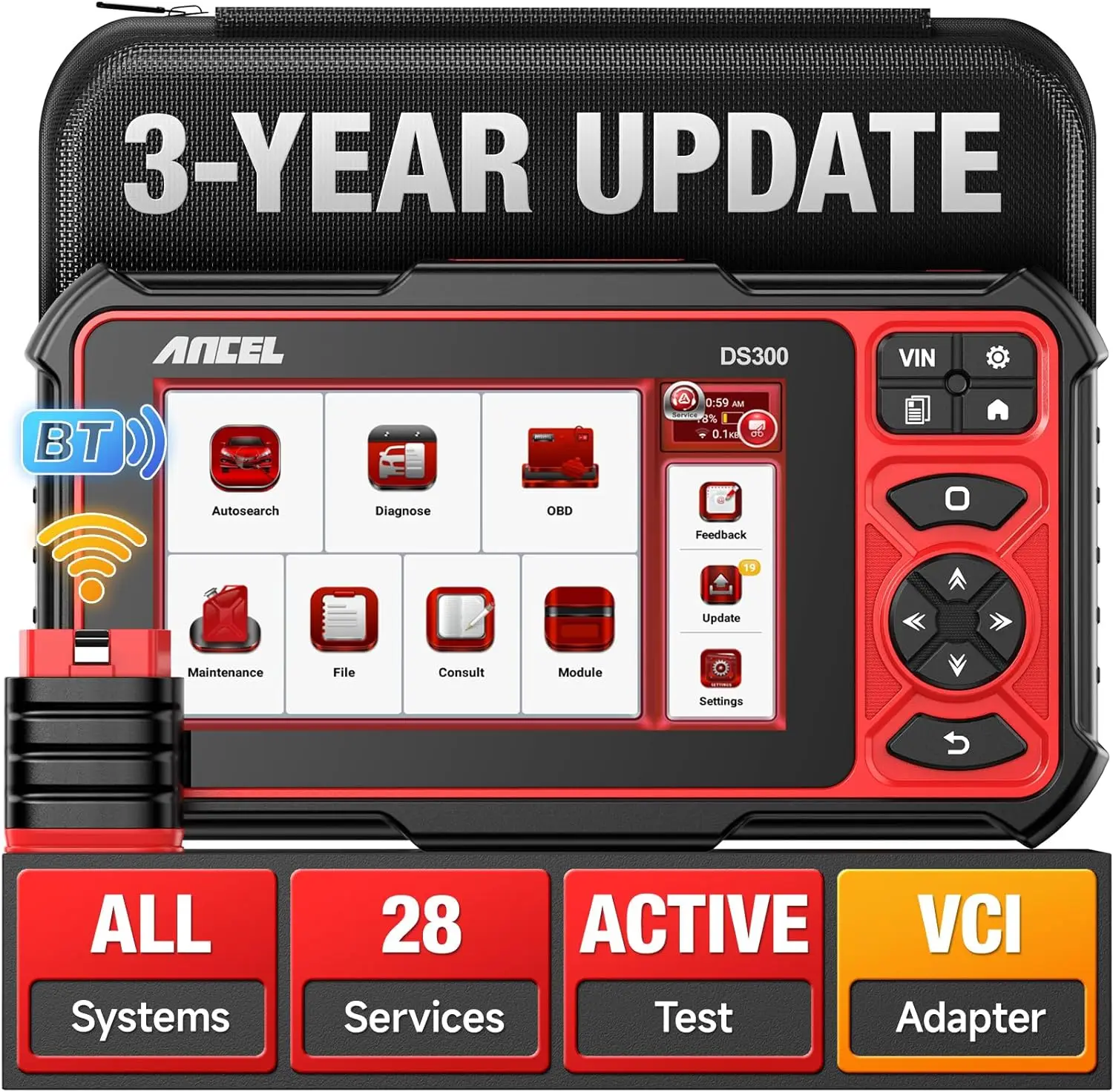 お得な情報満載 車の診断ツール,OBD2双方向スキャナー,フルシステム,28リセット メンテナンス