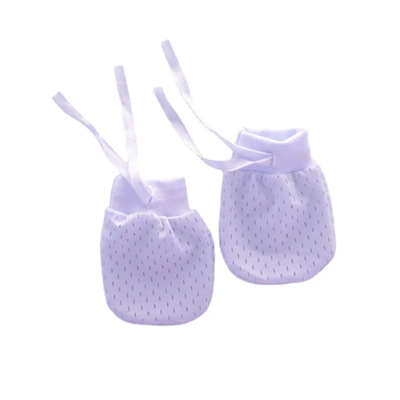 Baby Physical Anti Scratch Face Mesh Small Gloves Summer Thin Breathable Drawstring Strap Baby Adjustable Gloves baby mittens anti scratching gloves