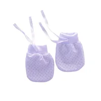 Baby Physical Anti Scratch Face Mesh Small Gloves, Summer Thin Breathable Drawstring Strap Baby Adjustable Gloves 2